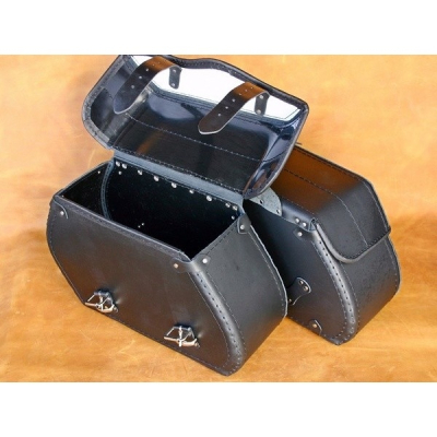 Kožené moto brašny S11, 2x14L