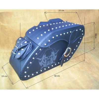 Kožené moto brašny S5 Intruder, 2 x 24L