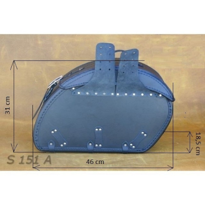 Kožené brašny na chopper S151