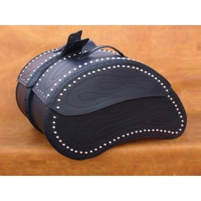 Kožené moto brašny S20 s nýty, 57 x 34 x 18,5cm