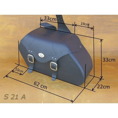 Kožené moto brašny S 21, 2 x 30L