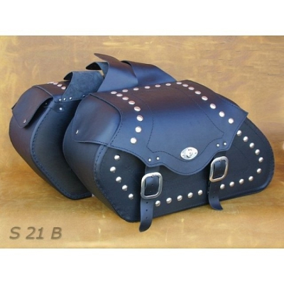 Kožené moto brašny S 21, 2 x 30L