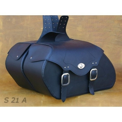 Kožené moto brašny S 21, 2 x 30L