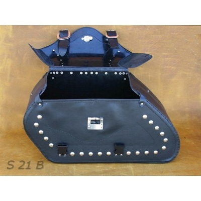 Kožené moto brašny S 21, 2 x 30L