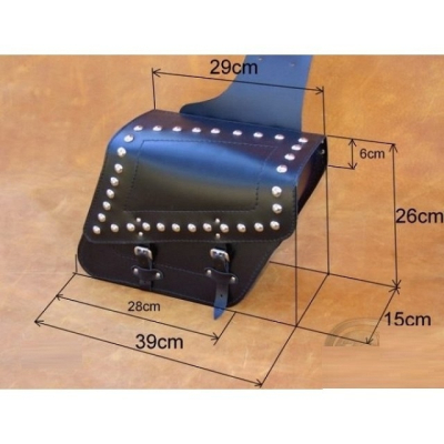 Kožené brašny na moto S28, 28 x 26 x 15cm