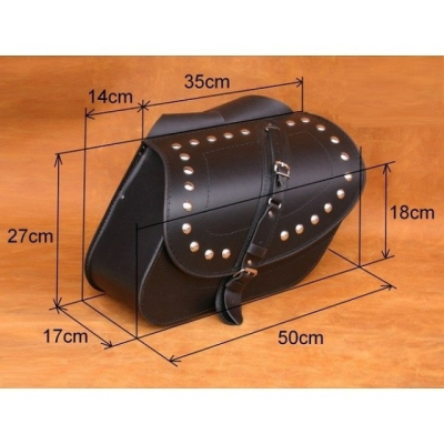 Kožené moto brašny S30, 35 x 27 x 17cm