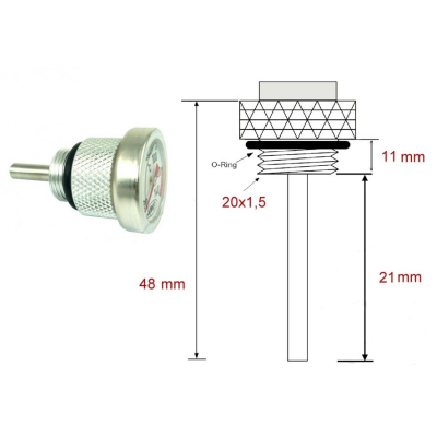 Ukazatel teploty oleje
