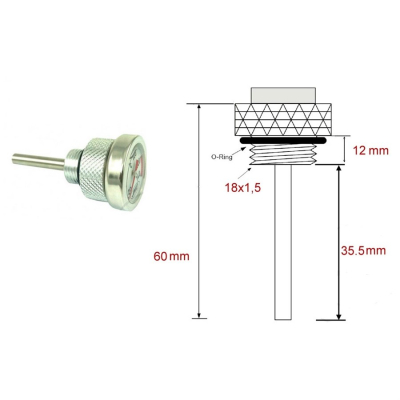 Ukazatel teploty oleje