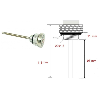 Ukazatel teploty oleje
