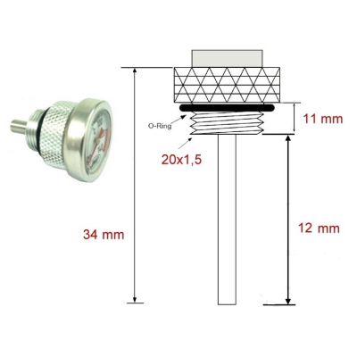 Ukazatel teploty oleje