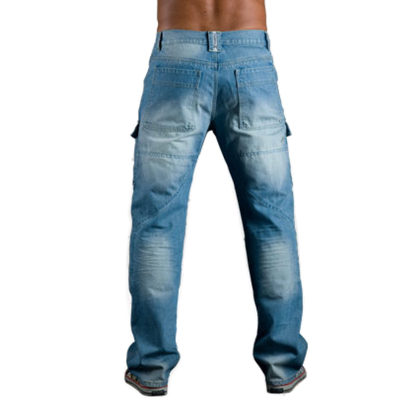 Kevlarové modré jeansy s CE chrániči