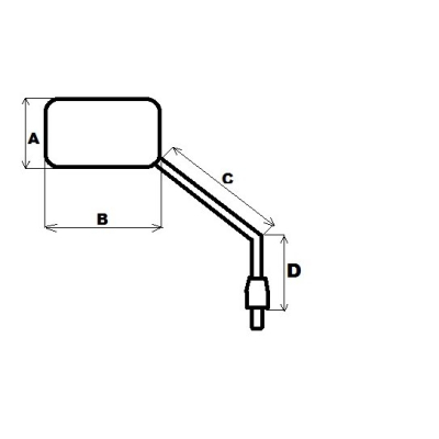 zrcátko Kawasaki ER-6n (14-)  pravé