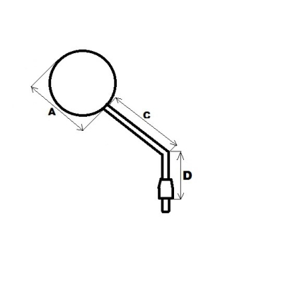 zrcátko Kawasaki/Honda VT oboustranné