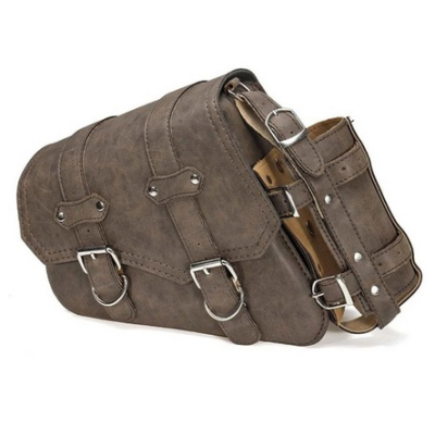 Boční moto brašna Vintage na rám levá