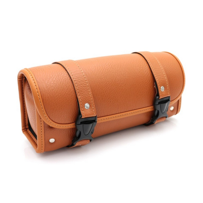 Kožená rolka retro hnědá