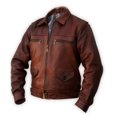 Kožená letecká bunda Eric Hartmann