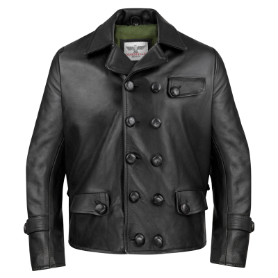 Kožená německá letecká bunda BF-109 Jagdflieger černá