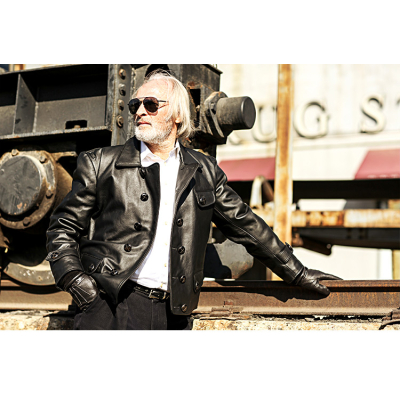 Kožená německá letecká bunda BF-109 Jagdflieger černá