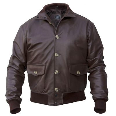 Kožená letecká USA bunda A-1