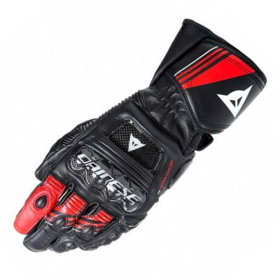 Dainese DRUID 4 sportovní kožené rukavice červené/černé