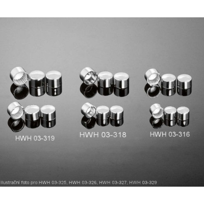 Highway Hawk Čepička na šestihran M8 (klíč 12mm), chrom (5ks)