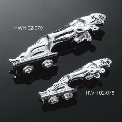 Highway Hawk Soška na blatník PANTHER (panter), 9cm, chrom