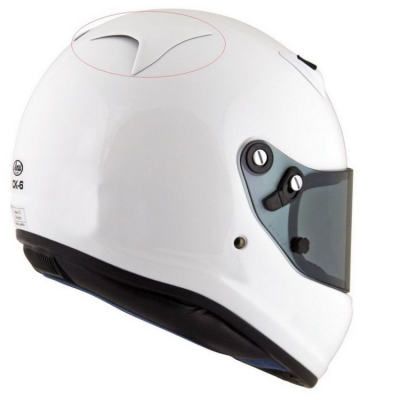 Větrák ARAI zadní IC-3, White - pro automobilové přilby Arai GP-6, GP-6 RC, CK-6, SK-6