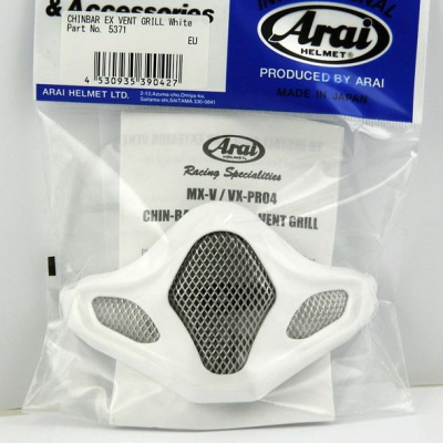 Větrák bradový MXV typ, White pro přilby Arai MX-V (kus)