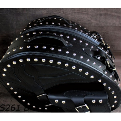 Kožené brašny S261 se zámkem 57x37x20cm