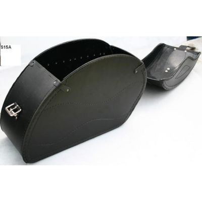 Kožené moto brašny S15 vyztužené, 2x20L