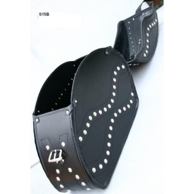 Kožené moto brašny S15 vyztužené, 2x20L