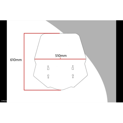 Honda GL1800 Goldwing 18-19 (610 MM) plexi Standard