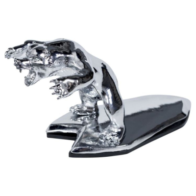 Soška na blatník Wild Bear (medvěd), 7,5cm, chrom