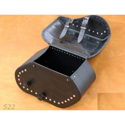 Kožené brašny na motorku S22, 49x29x20cm