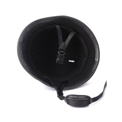 Otevřená helma German chrom+brýle