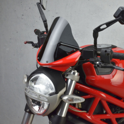 DUCATI MONSTER 696 2009-2014 Plexi závodní V2