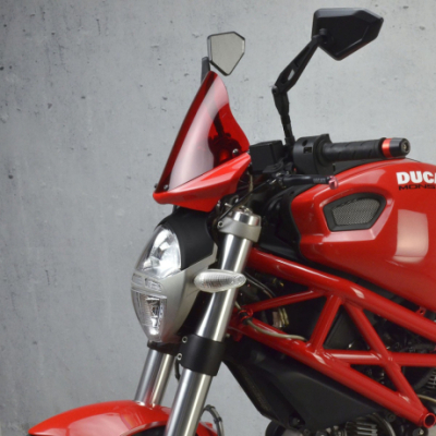 DUCATI MONSTER 696 2009-2014 Plexi závodní V2