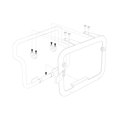 BMW R1200 GSA/1250GSA/F850GS Adaptér pro orig. nosiče  SW-Motech