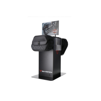 Prodejní stojan s montáží Motiv: boční brašna Harley LH a...