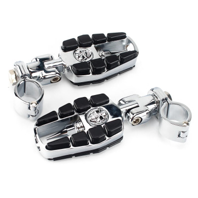 Předkopy Skull chrom na padací rám 32mm