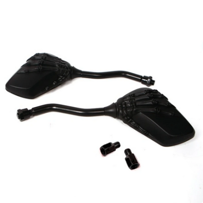 Zrcátka Skeleton Hand universal 8/10mm, černá