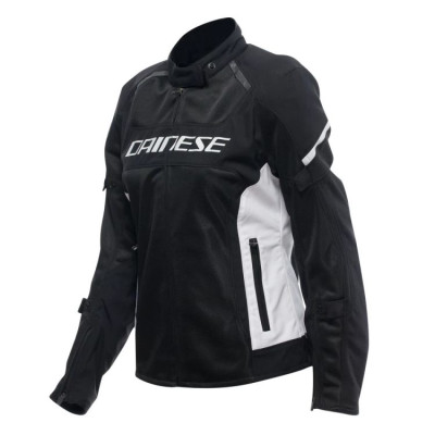 Dainese AIR FRAME 3 TEX WMN dámská letní textilní bunda černá/bílá