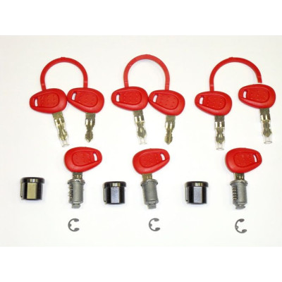 Z228 sada 3 zámků (lze i pro E 52 a V 46) s červenými klíči