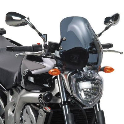140D plexi kouřové Yamaha FZ6 (04-06), vxš350x360 mm, použij sadu D 140KIT