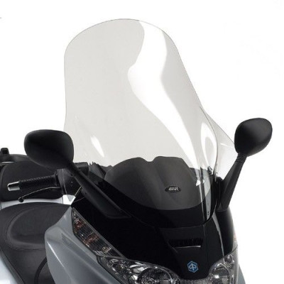 D500ST plexi čiré Piaggio X8 125-150-200-250-400 (04-10), X-Evo 125-250 vxš600x800, o 200 mm vyšší