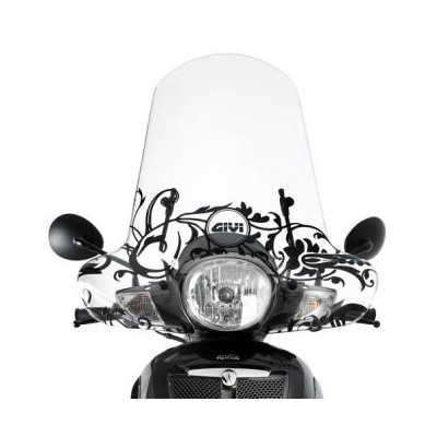 149ASP plexi čiré Aprilia Scarabeo 125-200 (07-11), vxš530x700 mm, s ochrannou rukou