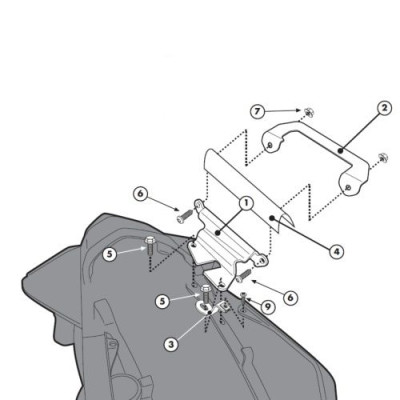 267KIT sada pro montáž PLX 209 bez 267 FZ pro Honda VFR 1200 F (10-16)