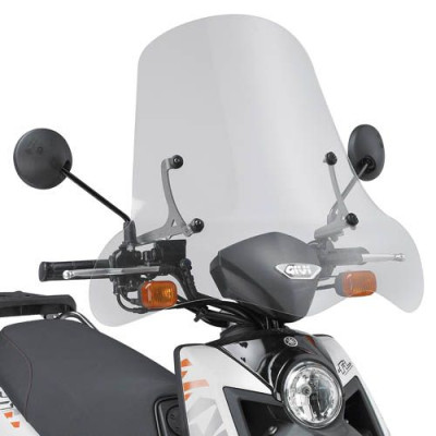 288A plexi čiré Piaggio Typhoon 50-125 (11-19), YamahaBW´s 125 vxš 560x715 mm, použij montážní sadu