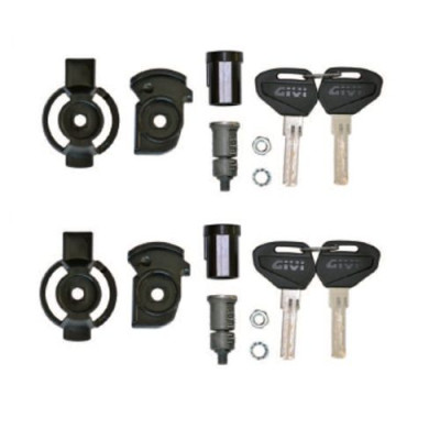 SL102 bezpečnostní zámek se stejnými klíči včetně pouzdra a západky pro kufry GIVI - sada 2 ks