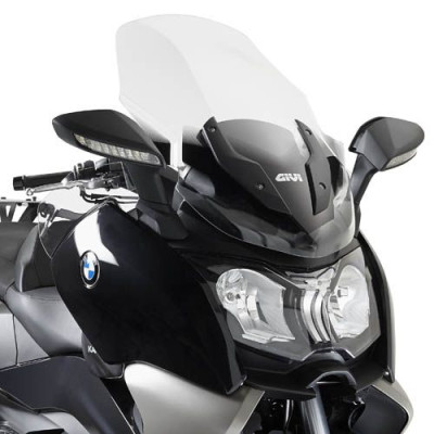 D5106ST plexi čiré BMW C 650 GT (12-20) s ochranou rukou, vxš810x580 mm, vyšší o 130 mm